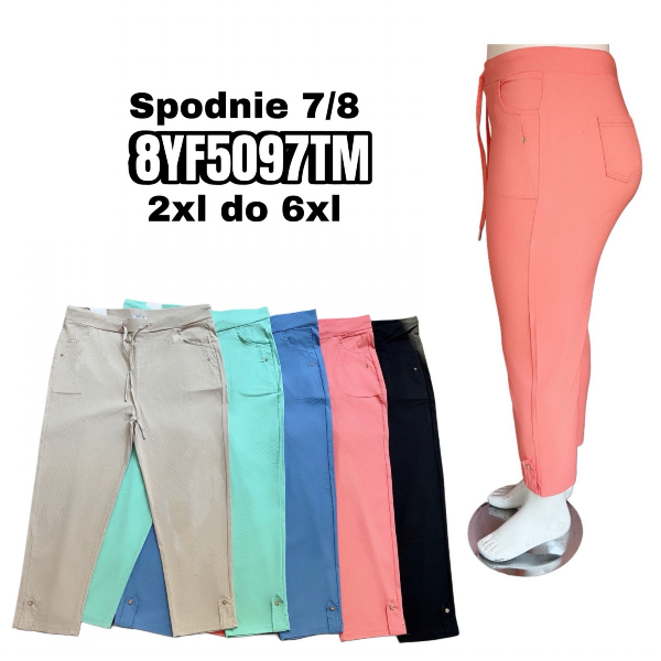 Spodnie damskie 7/8 Roz 2XL-6XL, Mix Kolor Paczka 10 szt 1